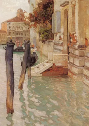 On The Grand Canal, Venice by Fritz Thaulow Oil Painting
