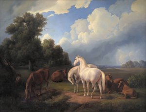 Lucia, Whimsey, Bellona, Hertha, Olga by Fritz Thomsen Oil Painting