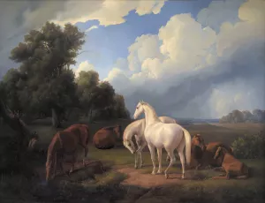 Lucia, Whimsey, Bellona, Hertha, Olga by Fritz Thomsen Oil Painting