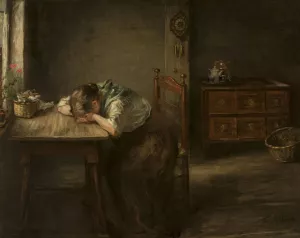 Abandoned by Fritz Von Uhde Oil Painting
