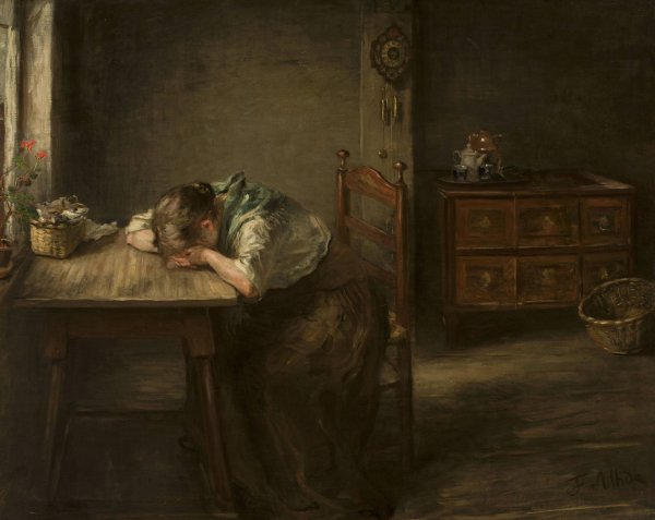 Main Product Photo of Abandoned  Painting by Fritz Von Uhde