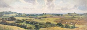 View in the valley near Brekendorf by Fritz Von Wille Oil Painting