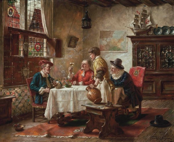 Main Product Photo of A good vintage Painting by Fritz Wagner