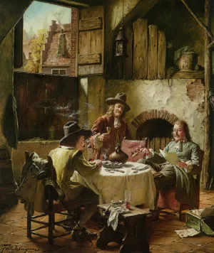 The Reckoning by Fritz Wagner Oil Painting