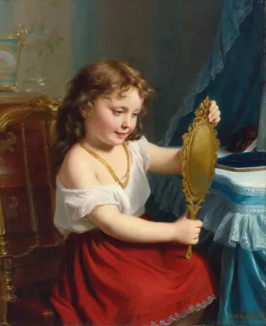 Admiration by Fritz Zuber-Buhler Oil Painting