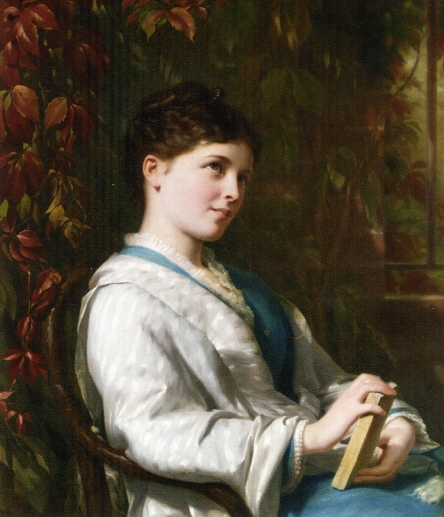 Main Product Photo of Daydreams Painting by Fritz Zuber-Buhler