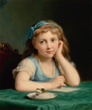 Reverie by Fritz Zuber-Buhler Oil Painting