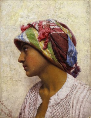 The Italian Girl Oil painting by Fyodor Bronnikov
