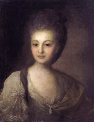 Alexandra Struyskaya painting by Fyodor Rokotov