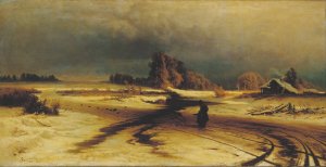 Thaw by Fyodor Vasilyev Oil Painting
