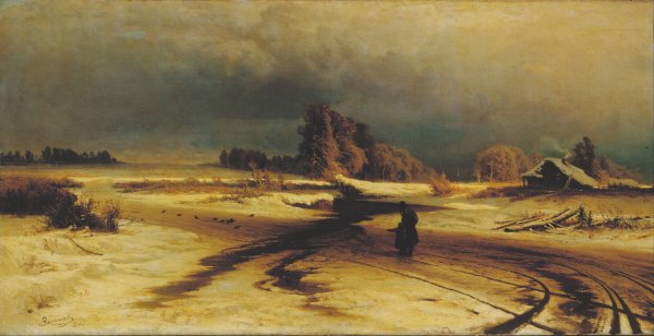 Thaw by Fyodor Vasilyev - Hand-Painted Oil Painting Reproduction