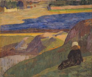 Breton Landscape by G.F. Clement Oil Painting