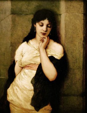 Vor der Arena by Gabriel Cornelius Von Max Oil Painting