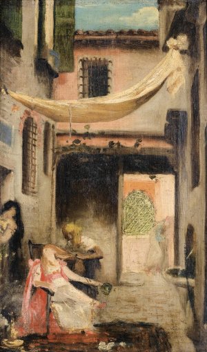 La Toilette De La Favorite by Gabriel Ferrier Oil Painting
