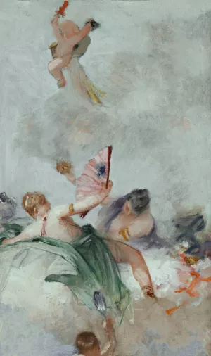 Les Parfums by Gabriel Ferrier Oil Painting