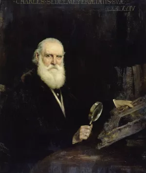 Portrait de Charles Sedelmeyer by Gabriel Ferrier Oil Painting