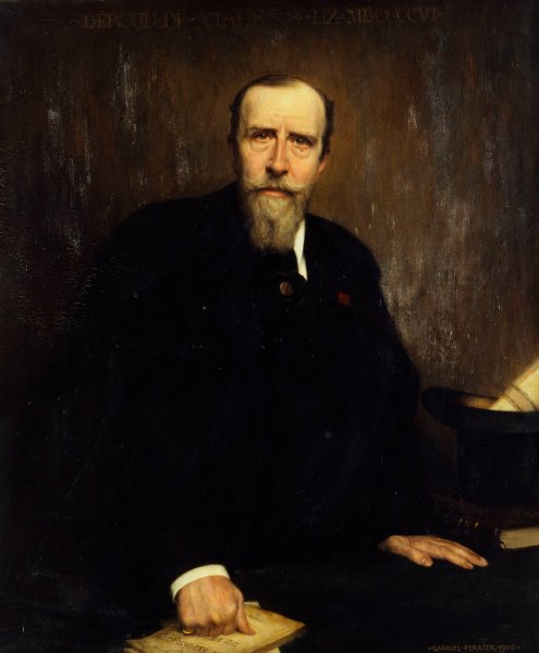 Portrait de Paul Deroulede  by Gabriel Ferrier - Hand-Painted Oil Painting Reproduction