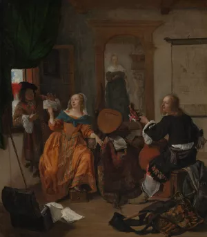 A Musical Party by Gabriel Metsu Oil Painting