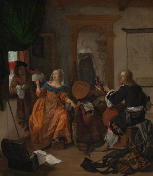 Main Product Photo of A Musical Party  Painting by Gabriel Metsu