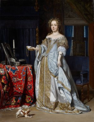 Portrait of Lucia Wijbrants by Gabriel Metsu Oil Painting