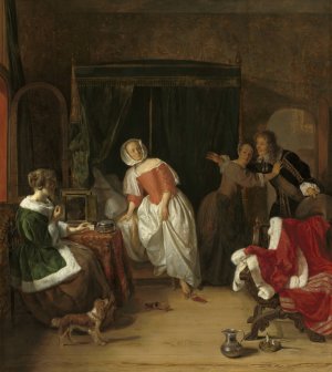 The Intruder by Gabriel Metsu Oil Painting