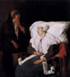 The Sick Girl Oil painting by Gabriel Metsu