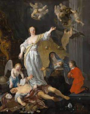 The Triumph of Justice by Gabriel Metsu Oil Painting