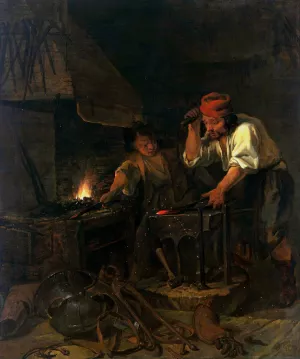 The Weaponsmith by Gabriel Metsu Oil Painting