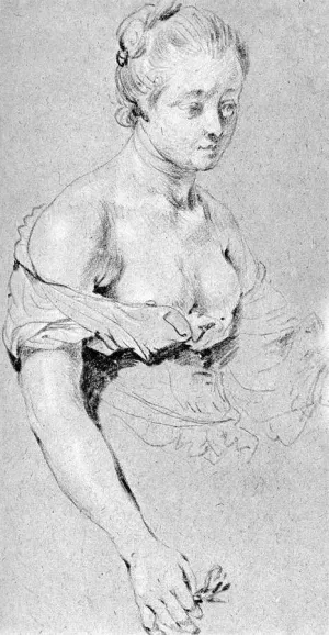Woman Figure painting by Gabriel Metsu