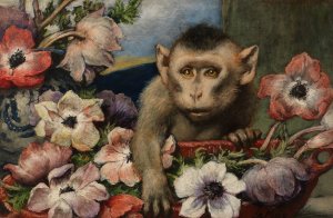 Geburtstagsblumen by Gabriel Von Max Oil Painting
