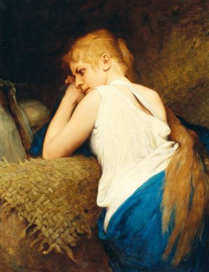 Mary Magdalene by Gabriel Von Max Oil Painting