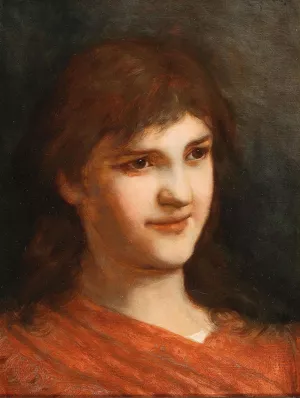 Portrait of a Woman by Gabriel Von Max Oil Painting