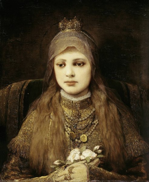 Main Product Photo of St. Elisabeth as a Child  Painting by Gabriel Von Max