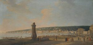 Naples, A View Of Posillipo From Chiaia by Gabriele Ricciardelli Oil Painting