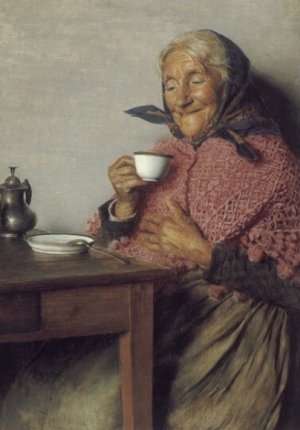 A Good Brew by Gaetano Bellei Oil Painting