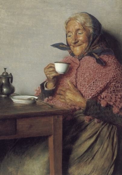 Main Product Photo of A Good Brew Painting by Gaetano Bellei