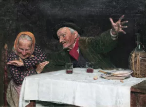 The Joker by Gaetano Bellei Oil Painting