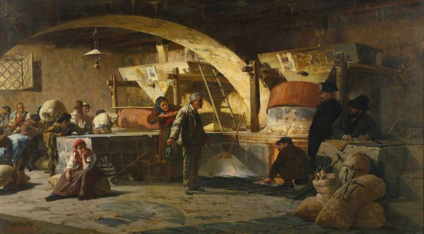 Main Product Photo of The bakery  Painting by Gaetano Capone