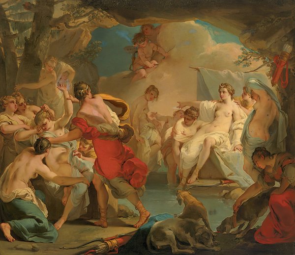 Main Product Photo of Diana and Callisto Painting by Gaetano Gandolfi