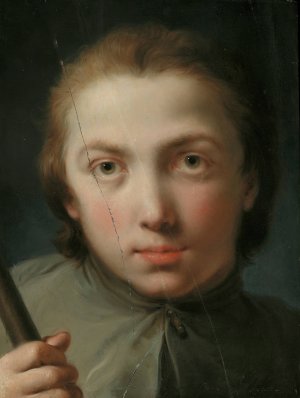 Head of a Boy by Gaetano Gandolfi Oil Painting