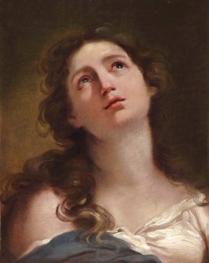Head Of A Young Woman by Gaetano Gandolfi Oil Painting