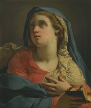 Madonna Annunciate by Gaetano Gandolfi Oil Painting