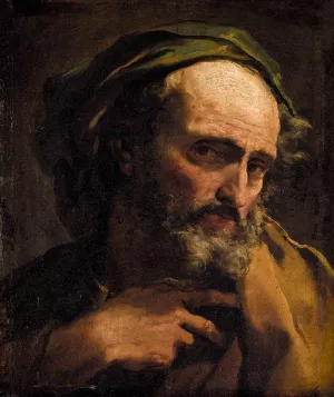 Study of a Bearded Man by Gaetano Gandolfi - Oil Painting Reproduction