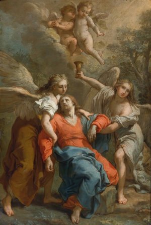 The Agony Of Christ by Gaetano Gandolfi Oil Painting