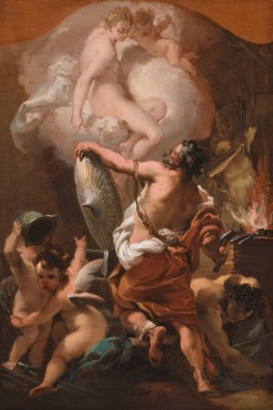 Venus Ordering Armor for Aeneas at Vulcan's Forge by Gaetano Gandolfi Oil Painting