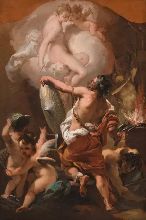 Venus Ordering Armor for Aeneas at Vulcan's Forge by Gaetano Gandolfi Oil Painting