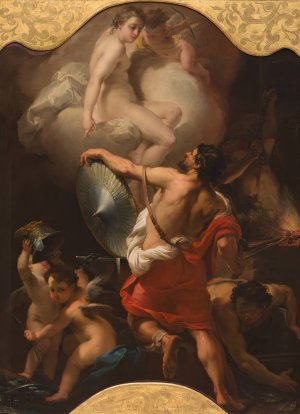 Venus Ordering Armor for Aeneas at Vulcan's Forge by Gaetano Gandolfi Oil Painting