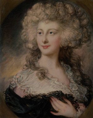 Anne Elizabeth Cholmley by Gainsborough Dupont Oil Painting