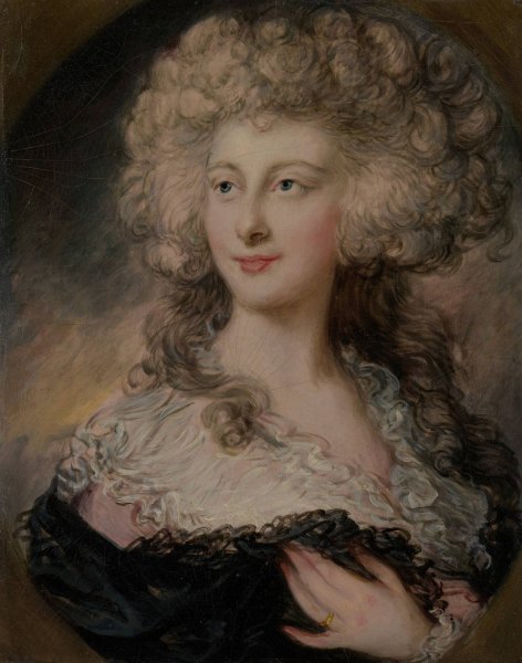 Anne Elizabeth Cholmley  by Gainsborough Dupont - Hand-Painted Oil Painting Reproduction