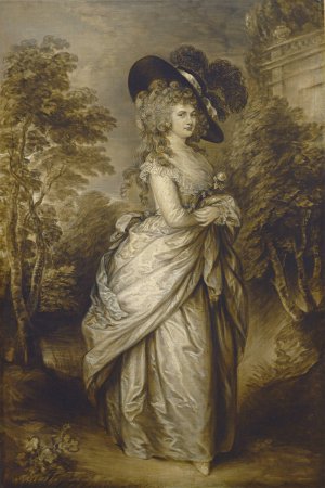 Georgiana, Duchess of Devonshire by Gainsborough Dupont Oil Painting